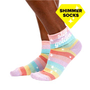 Stay Golden Women's Crew Socks - Lucky Skates