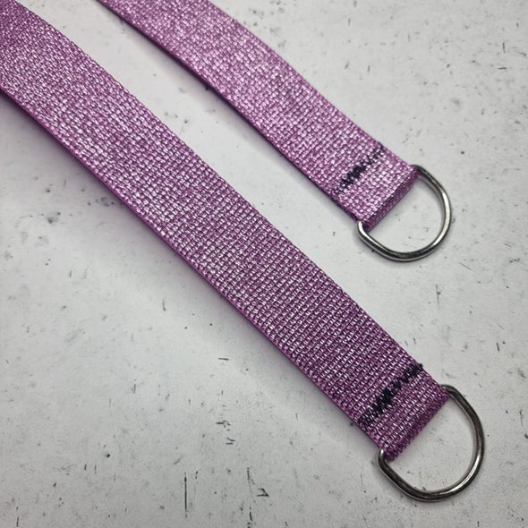 lilac purple glitter roller skate strap 