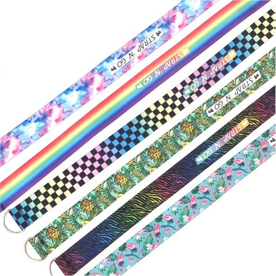wide patterned skate straps 