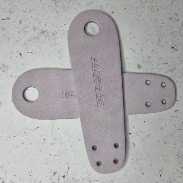 pastel lavender leather suede roller skate toe guards