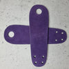 purple leather suede roller skate toe guards
