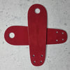red leather suede roller skate toe guards