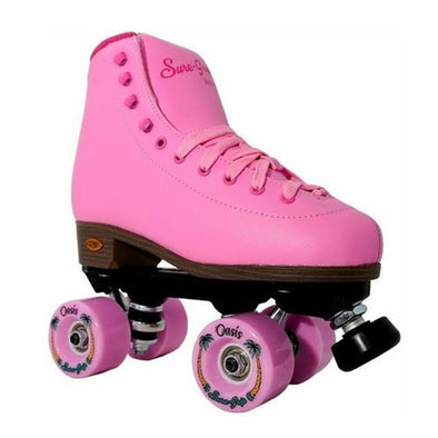 pink high top roller skates 