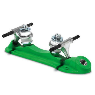 green nylon skate plate with adjustable toe stop 