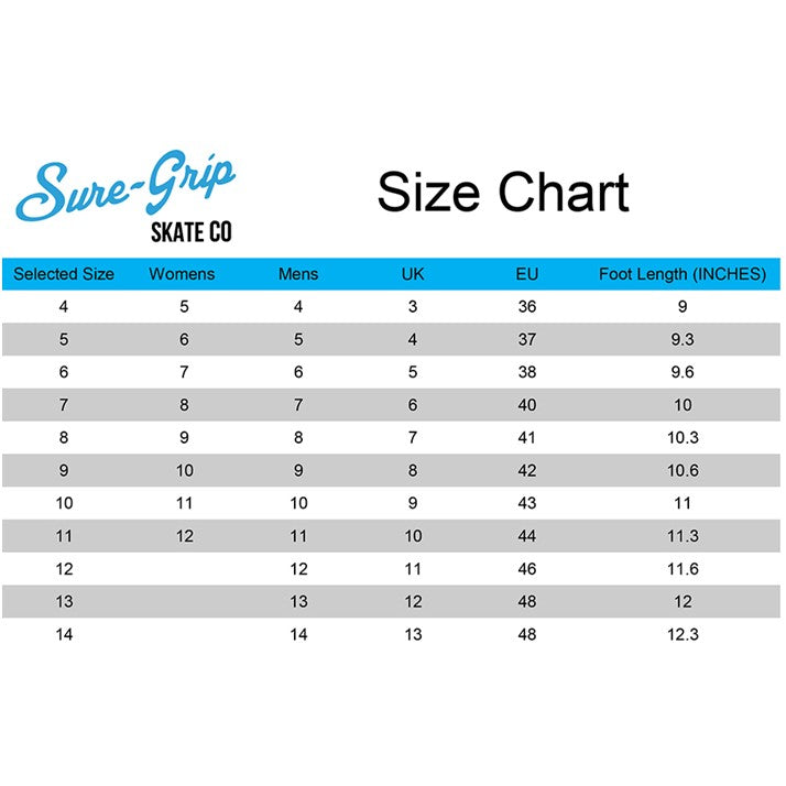 Sure-Grip Fame Avanti Black Roller Skates - Lucky Skates