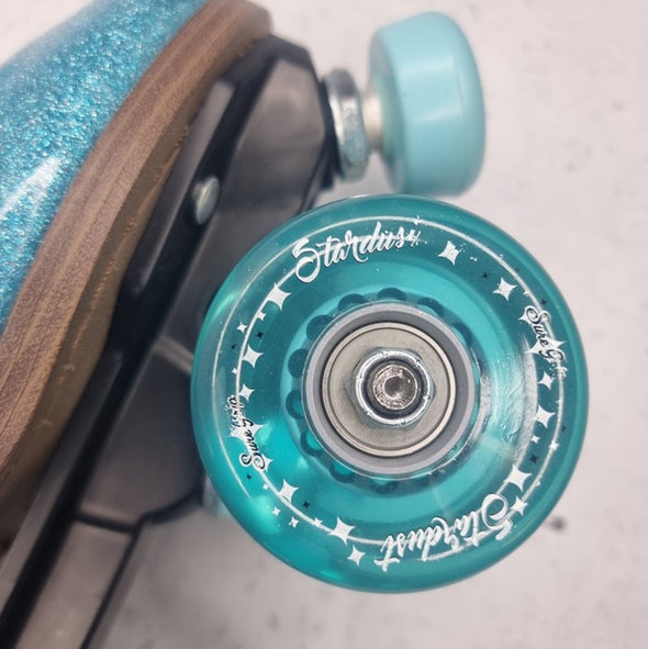 Sure-Grip Stardust Blue Glitter Roller Skates