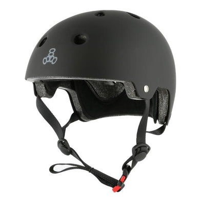 matt black bike skate helmet 