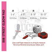 triple 8 street elbow pad size chart 