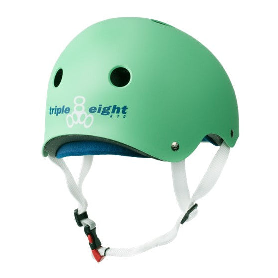 Triple 8 Certified Sweatsaver Skate Helmet Mint Green - Lucky Skates