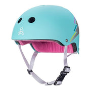 Triple 8 Certified Sweatsaver Skate Helmet Teal Hologram - Lucky Skates