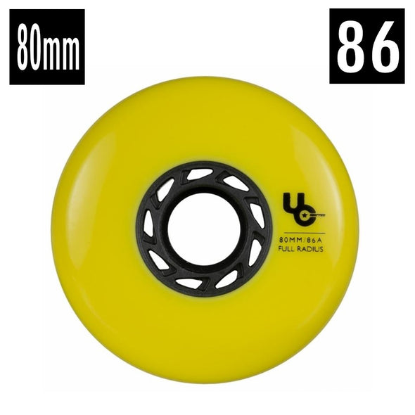 Undercover Team Yellow Inline Wheels 86A - 4 Pack