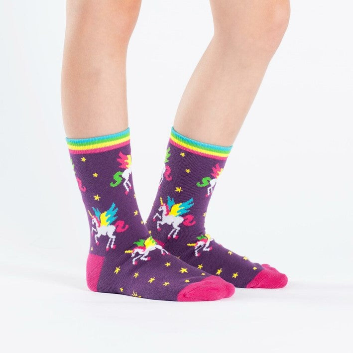 Winging It Unicorn Youth Socks - 3 Pack - Lucky Skates